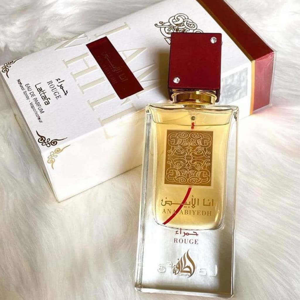 Lattafa Perfumes Ana Abiyedh Rouge For Unisex EDP Spray, 2.0 Ounce / 60 Ml