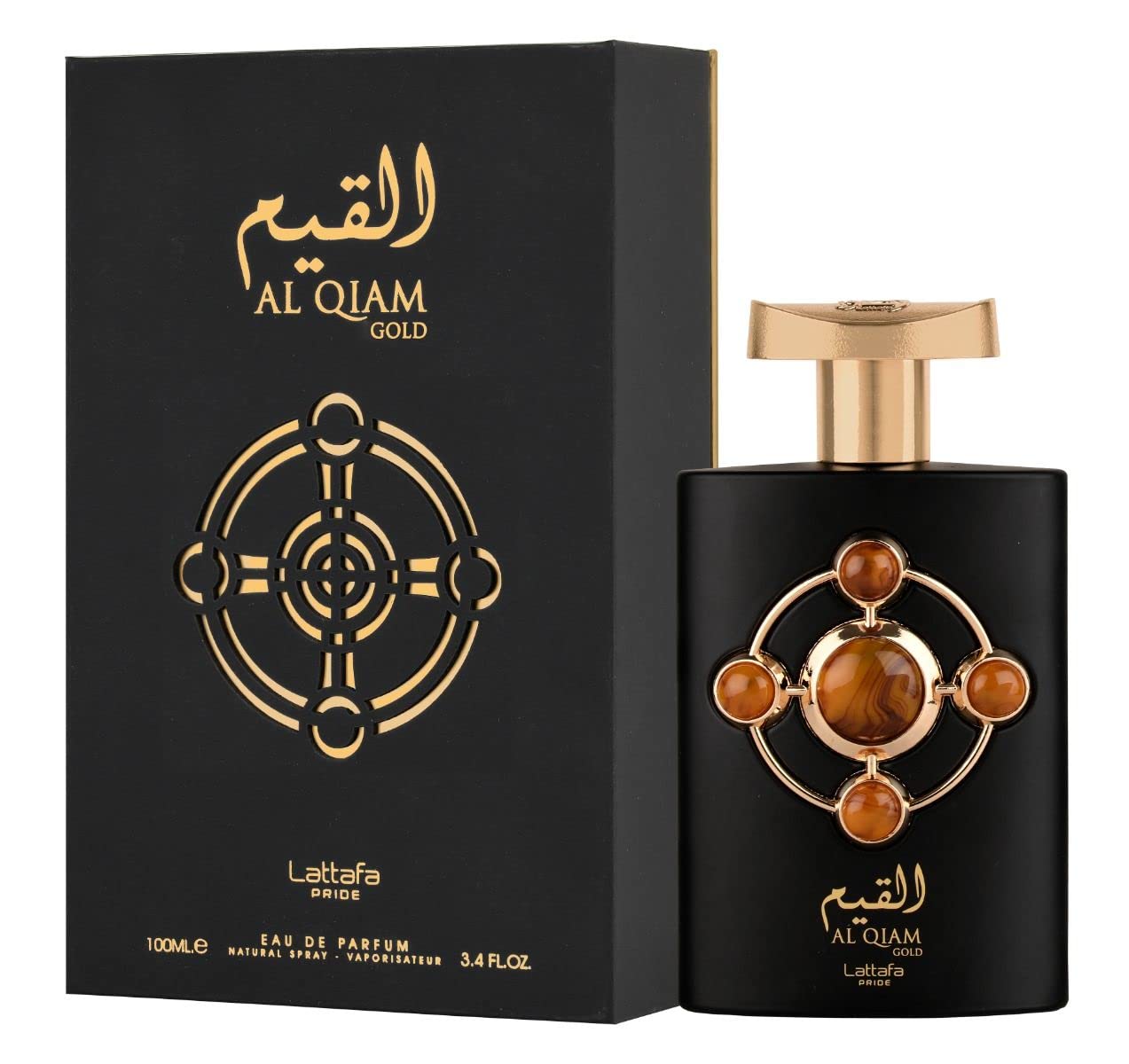 Lattafa Perfumes Al Qiam Gold For Unisex EDP Spray, 3.4 Ounce